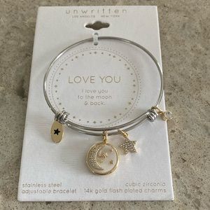 Unwritten Adjustable Bracelet I Love You To The Moon & Back